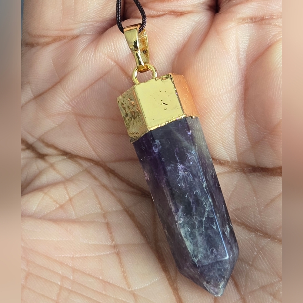 Amethyst Point Pendant Necklace